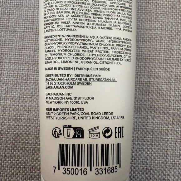 Sachajuan Hair Styling Cream Full Size 4.2 FL Oz For Straight or Curly Hair - Picture 4 of 5